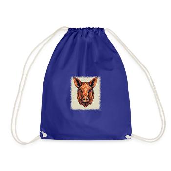 Cute Guinea Pig Animal Lovers Statement - Drawstring Bag - royal blue - Front