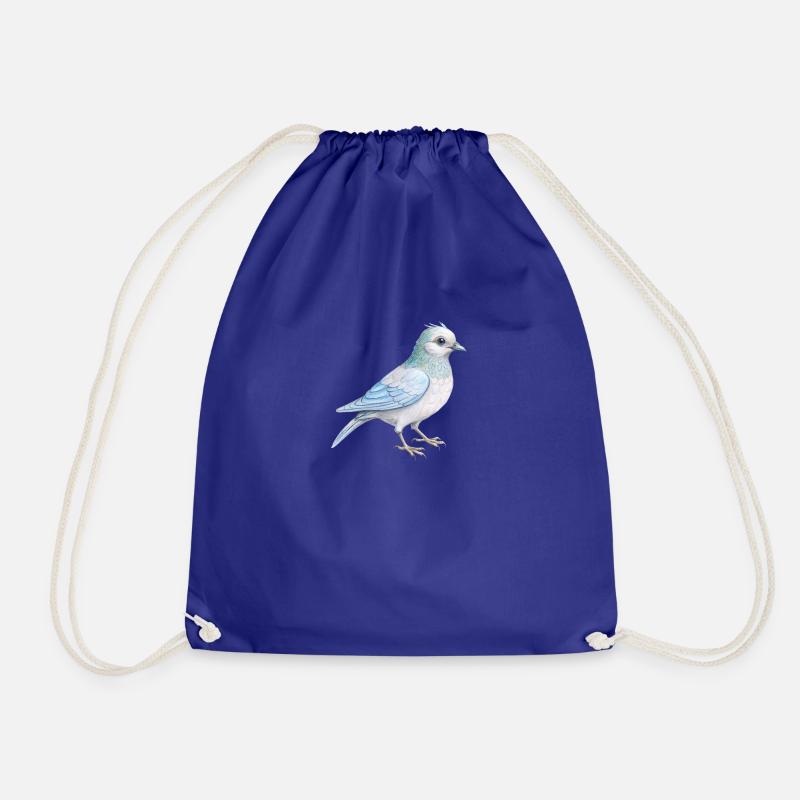 bird hand drawn - Turnbeutel - Königsblau