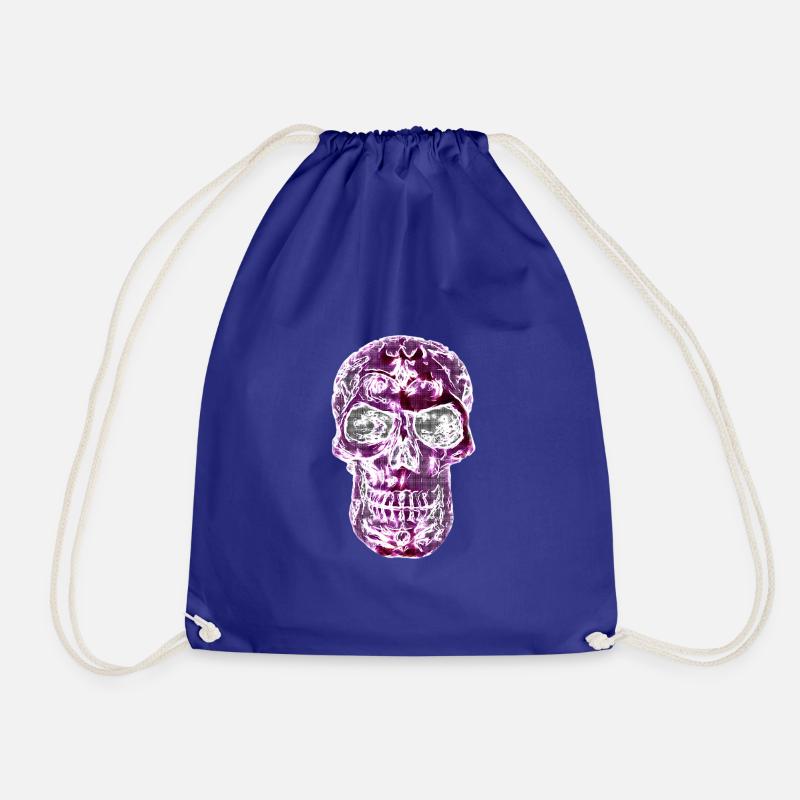 Calavera - Drawstring Bag - royal blue