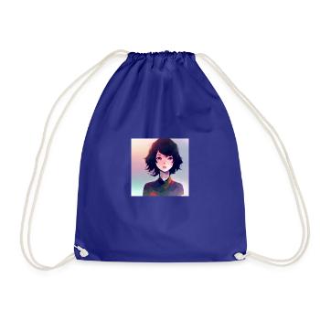 Manga girl - Sac de sport léger - bleu roi - Devant