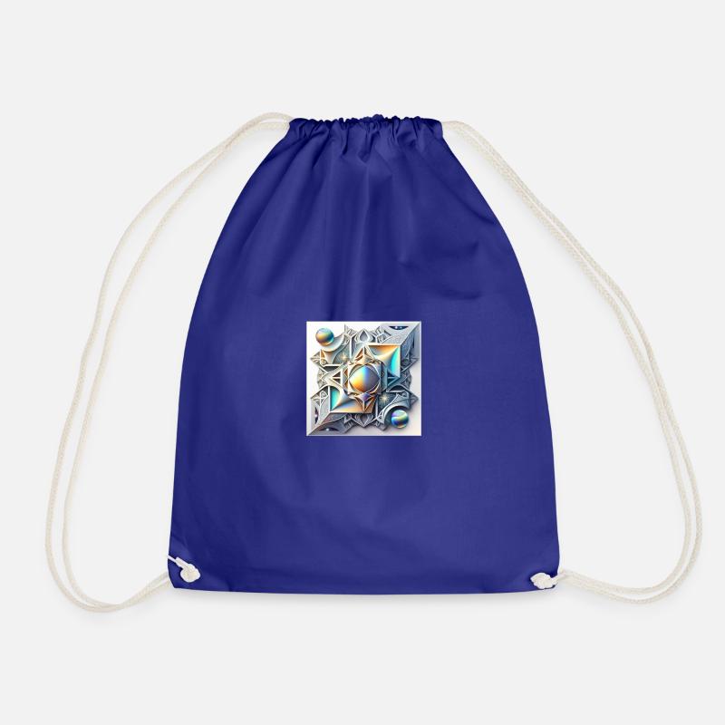 Mystical fantasy square - Drawstring Bag - royal blue