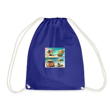 summer time - Sac de sport léger - bleu roi - Devant
