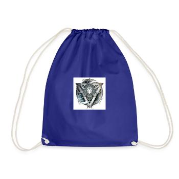 gemeaux abstrait - Sac de sport léger - bleu roi - Devant