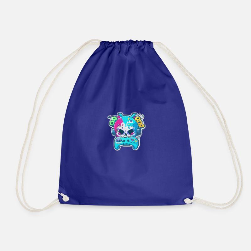 Skullhead Controller - Drawstring Bag - royal blue