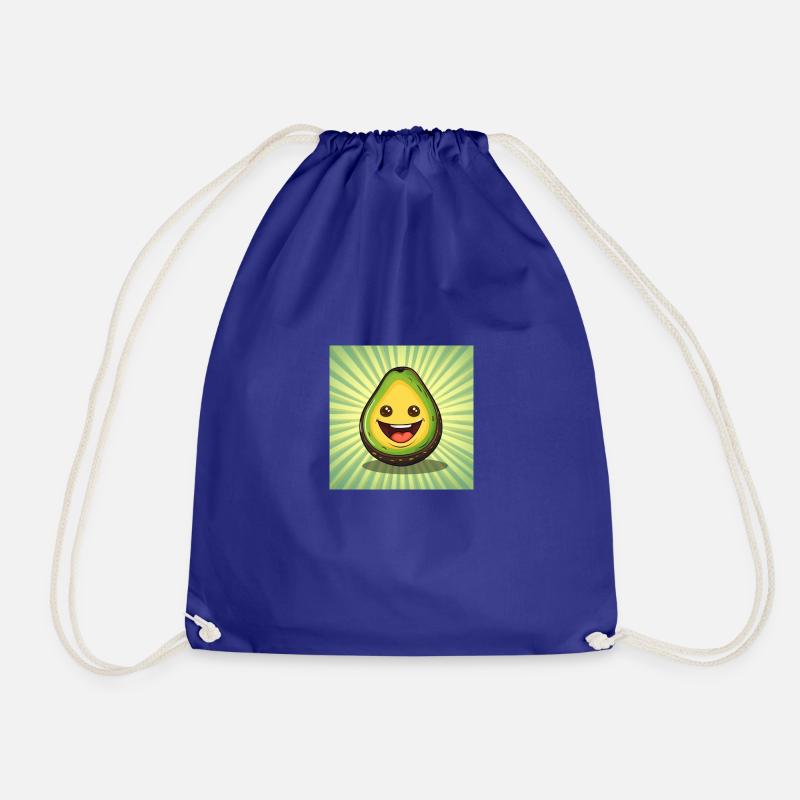 Happy Avocado - Turnbeutel - Königsblau
