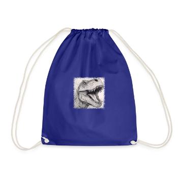 Statement Dinosaurus Dino Costume Tshirts Cool Old - Drawstring Bag - royal blue - Front