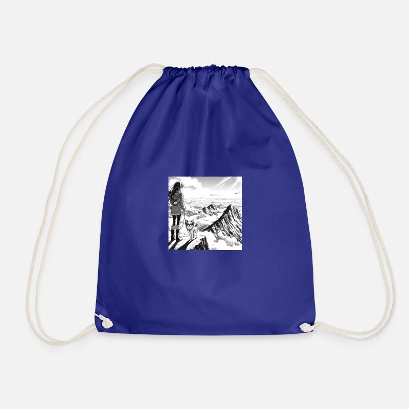 Manga 3 - Drawstring Bag - royal blue