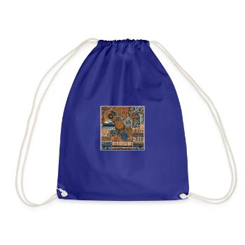 Celebrating Cultural Richness in Kiswahili - Drawstring Bag - royal blue - Front