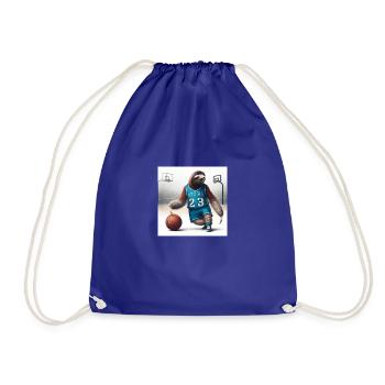Sloth Basketball Tramp 23 - Drawstring Bag - royal blue - Front