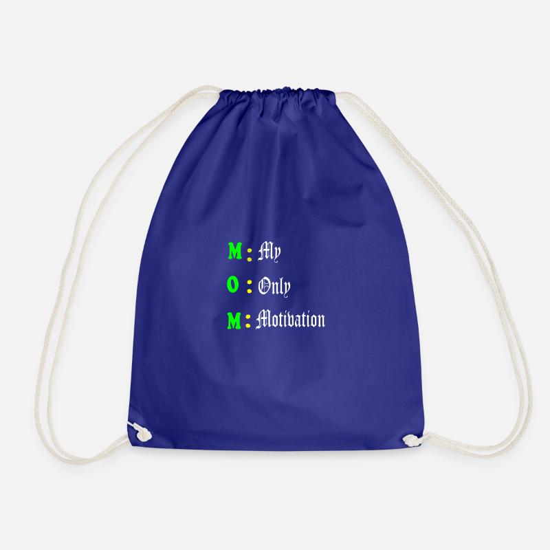 Mother's Motivation Design - Drawstring Bag - royal blue