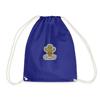 Cannot touch this - Cactus - Drawstring Bag - royal blue - Front