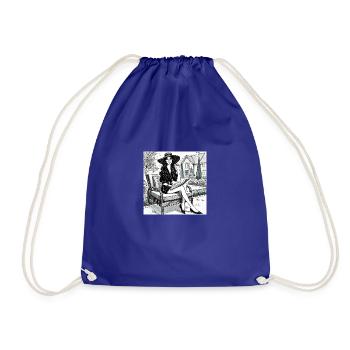 Le moment de calme d’une femme dans le jardin - Sac de sport léger - bleu roi - Devant