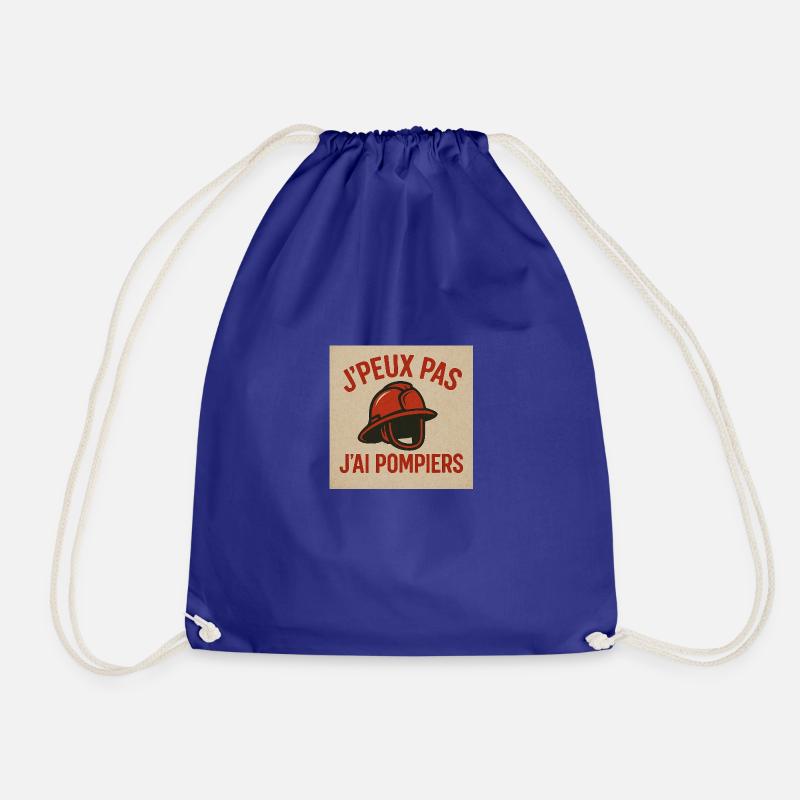 I can't I have firefighters - Drawstring Bag - royal blue