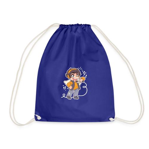 Boy with microphone and wings - Drawstring Bag