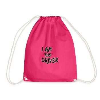 I am the driver - Turnbeutel - Fuchsia - Vorne