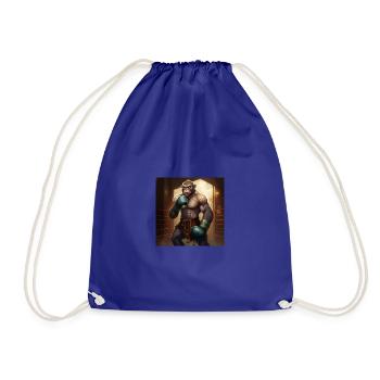 Monkey Boxers and fighters - Drawstring Bag - royal blue - Front