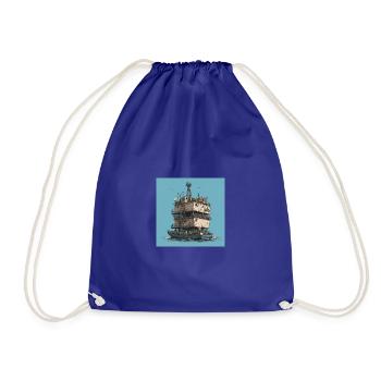 DIY 5-Sea Container Home Building Kit urban shirt - Drawstring Bag - royal blue - Front