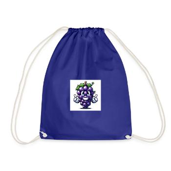 Grapes - Drawstring Bag - royal blue - Front