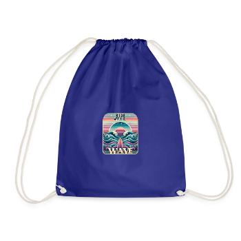 Surfer sur la vague - Sac de sport léger - bleu roi - Devant