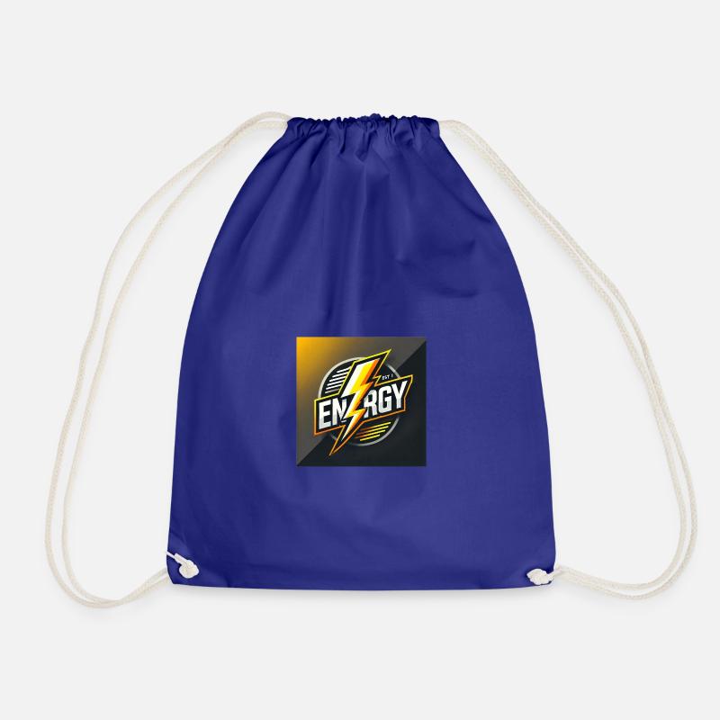 Energy: Dynamic design with lightning - Drawstring Bag - royal blue
