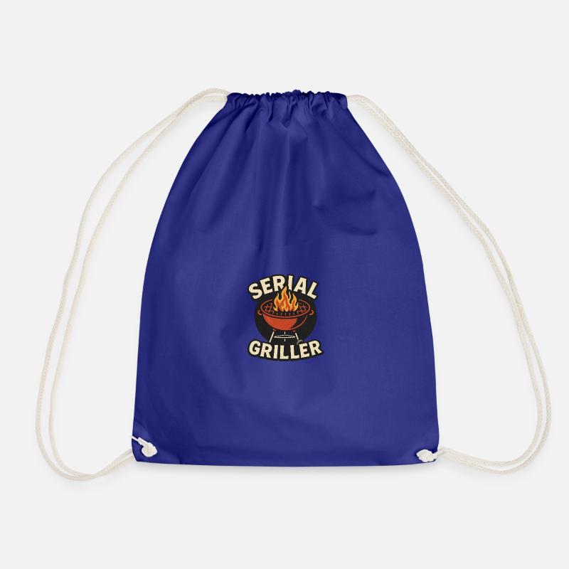 Serial Griller - Drawstring Bag - royal blue
