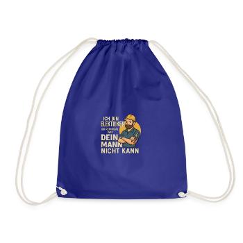 JE SUIS ÉLECTRICIEN - Sac de sport léger - bleu roi - Devant