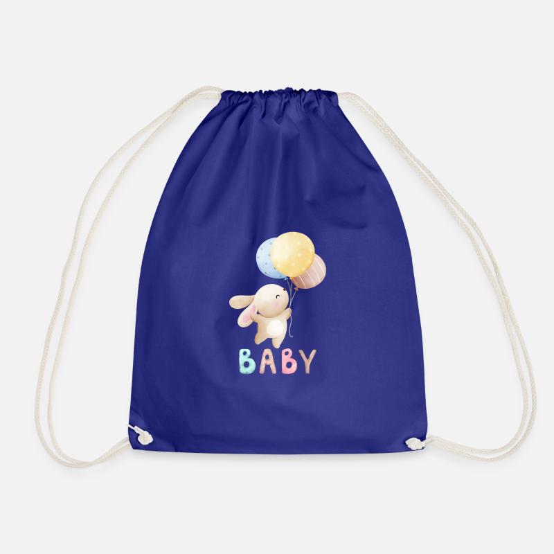Bébé lapin - Sac de sport léger - bleu roi
