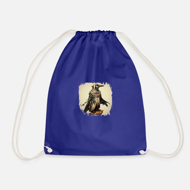 emperor penguin gift idea king penguin happy - Turnbeutel - Königsblau
