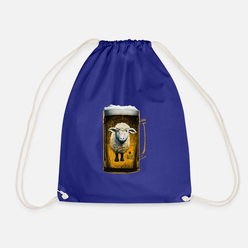 Cooles Bier SChaf - Turnbeutel - Königsblau