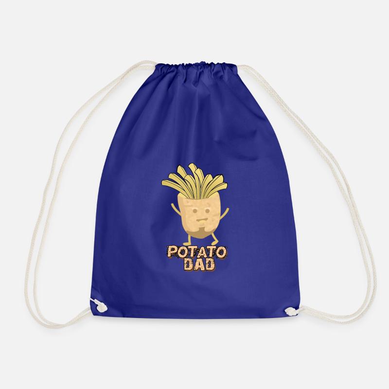 Potato Dad tshirt - Potato Day 30th May - Drawstring Bag - royal blue