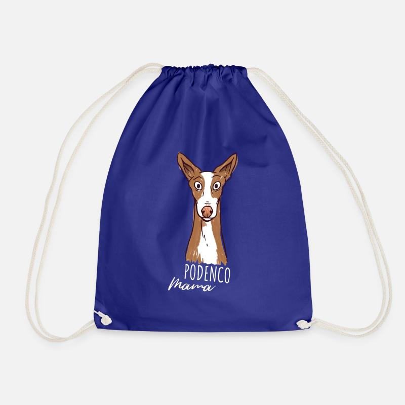 Podenco Mama Podenco Ibicenco - Drawstring Bag - royal blue