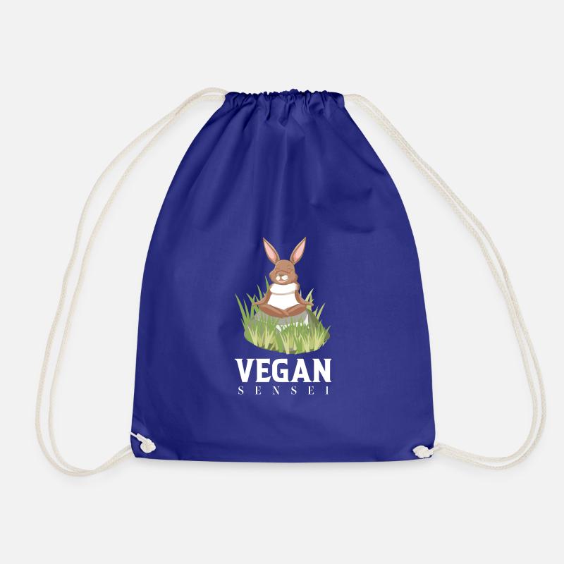 Vegan Sensei - Drawstring Bag - royal blue