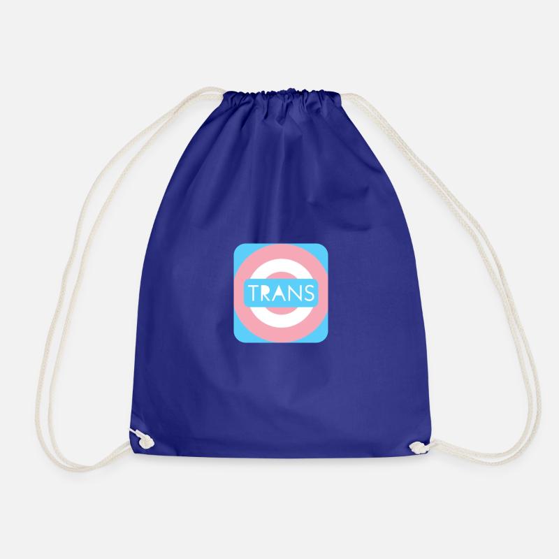 Circular Trans - Drawstring Bag - royal blue