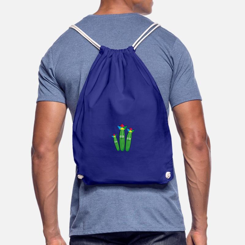 Trio de concombre,Concombre,Concombre,Concombre,Concombre,Concombre,Chapeau, Navire Sac de sport léger