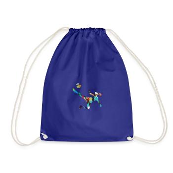 Soccer ,Joueur de soccer, Soccer féminin,graffiti - Sac de sport léger - bleu roi - Devant