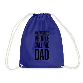 Mes gens préférés m'appellent Papa - Sac de sport léger - bleu roi - Devant