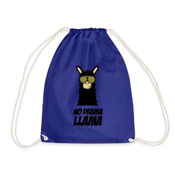 drama_llama_002 - Sac de sport léger - bleu roi - Devant