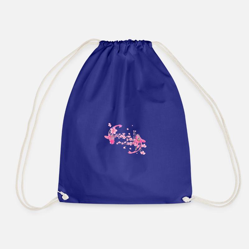 sakura,kirschblüte,blüten,kirschblüte,koi karpfen - Turnbeutel - Königsblau