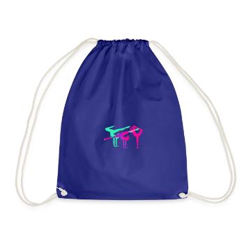 Gymnast, yoga, sports, exercises, dancing, gymnastics - Drawstring Bag - royal blue - Front