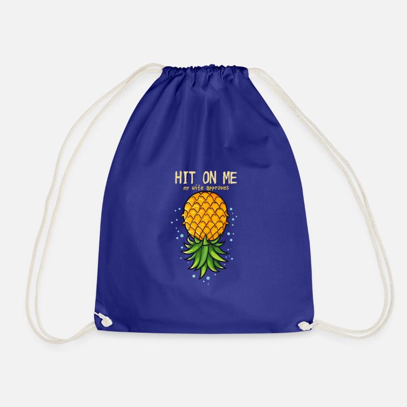 Pineapple Swinger - Drawstring Bag - royal blue