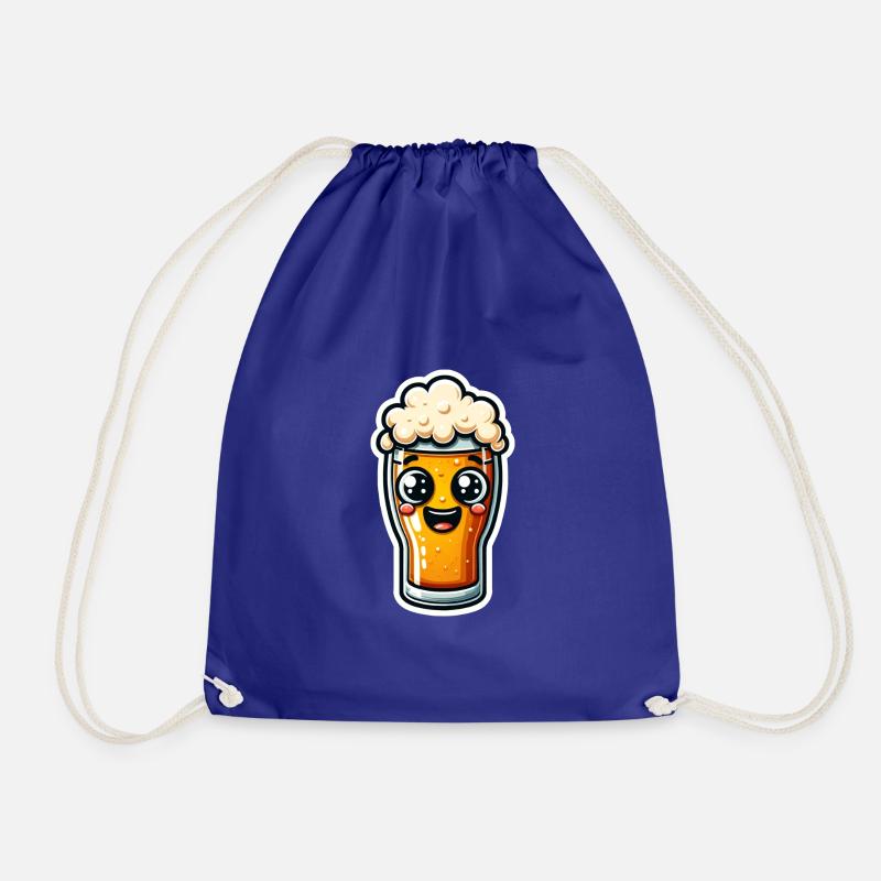 Frothy bliss - Drawstring Bag - royal blue