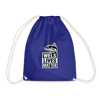 Catfish Lives Matter Design pour le rappel du pêcheur - Sac de sport léger - bleu roi - Devant