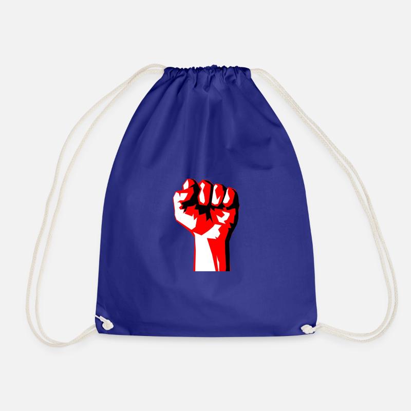 fist - Drawstring Bag - royal blue