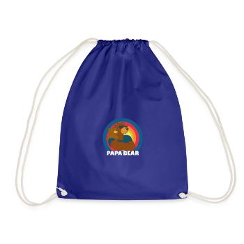 Papa Bear - Drawstring Bag - royal blue - Front