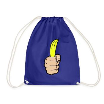 Banane à la main - Sac de sport léger - bleu roi - Devant