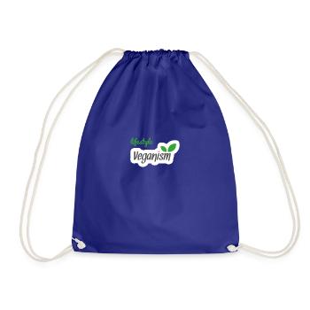 lifestyle veganism vegan veggie vegan - Drawstring Bag - royal blue - Front