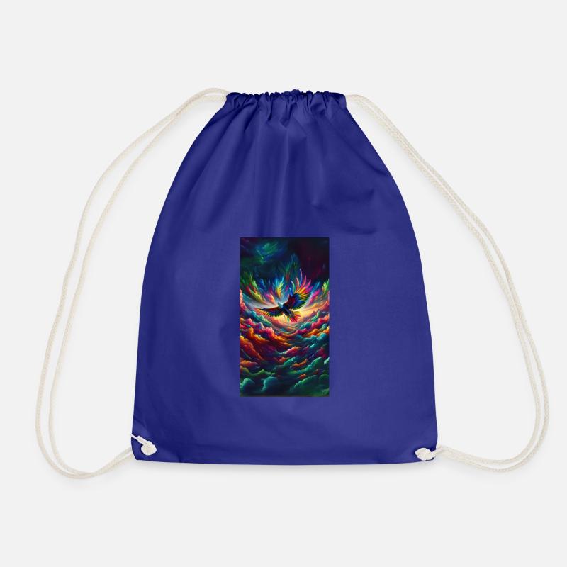 Rainbow Eagle - Drawstring Bag - royal blue