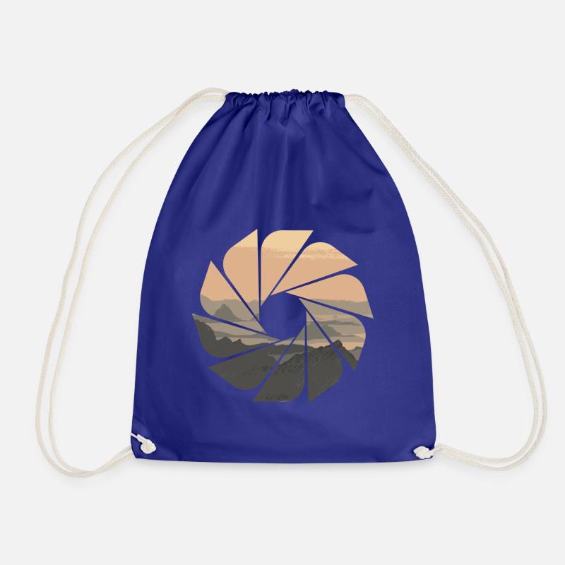 Mountain landscape - Drawstring Bag - royal blue