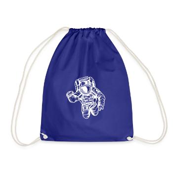 astronaut - Drawstring Bag - royal blue - Front