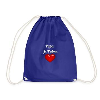Papa Je T aime - Sac de sport léger - bleu roi - Devant